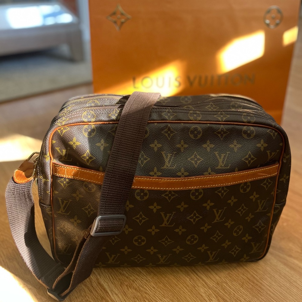 Louis Vuitton Monogram Messenger Bag in Brown and Tan